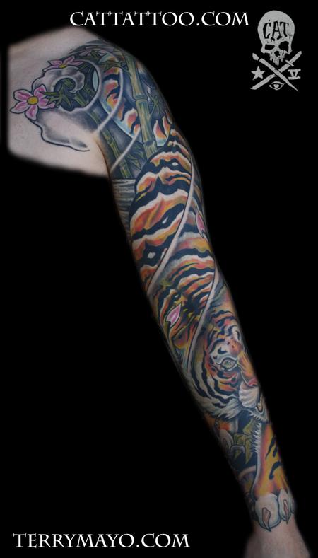 Tattoos - tiger sleeve 03 - 62476